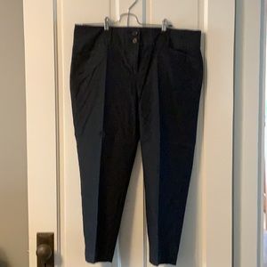 Dark Gray Cropped Dress Pants